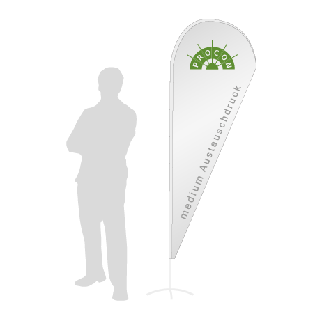 Beachflag Drop Austauschdruck | Medium (280 cm) | einseitig bedruckt